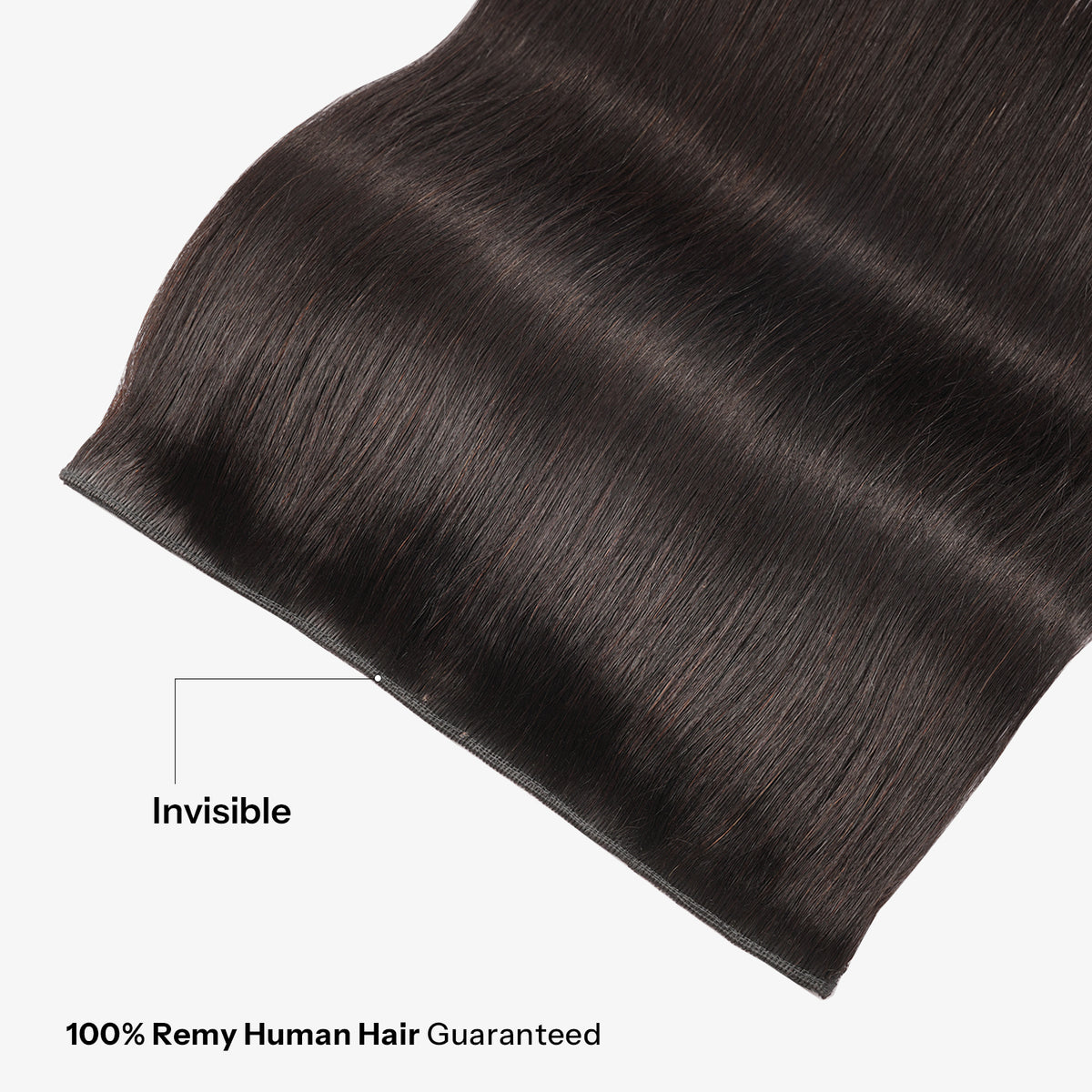10 Inch One Piece Clip In Human Hair Extensions 5 Clips 3/4 Full Head Clip On Remy Straight Hairpieces 14-18Inch 1B#-Natural Color Real Human Hair Adding Volume For Thin Hair
