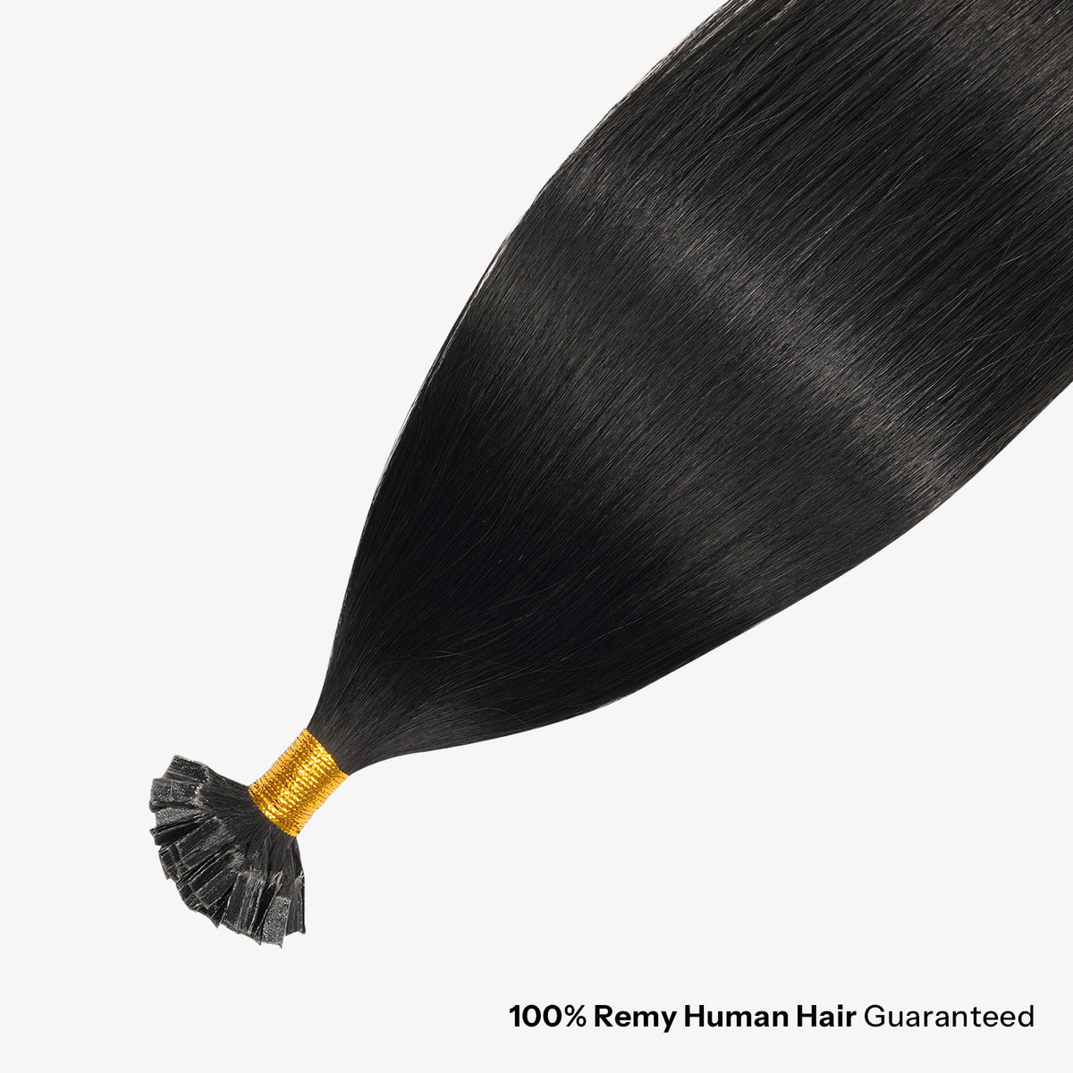 SUNNY HAIR  K Tip Hair Extensions Real Human Hair 1# Jet Black 12-22 Inch 30g-50g 50 strands pre-bonded keratin tips thicker hair long straight styles salon clients