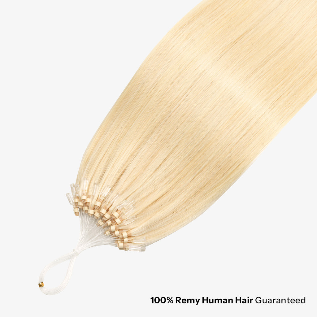SUNNY HAIR Microlink Hair Extensions Human Hair 22# Dirty Blonde 12-22 Inch Micro Bead Hair Provides Natural Fullness for Women Seeking Elegant Styles