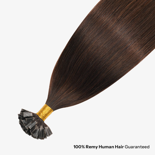 SUNNY HAIR  K Tip Hair Extensions Real Human Hair 2# Dark Brown 12-22 Inch 30g-50g 50 strands pre-bonded keratin tips thicker hair long straight styles salon clients