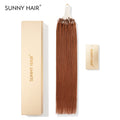 SUNNY HAIR Microlink Hair Extensions Human Hair, 33A-Warm Copper Gingei, 12-22 Inch Micro Bead Hair, Provides Natural Fullness  for Women Seeking Elegant Styles