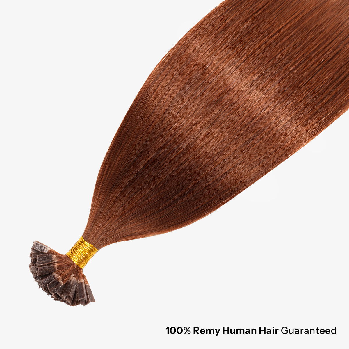 SUNNY HAIR  K Tip Hair Extensions Real Human Hair 33A# Warm Copper Gingei 12-22 Inch 30g-50g 50 strands pre-bonded keratin tips thicker hair long straight styles salon clients