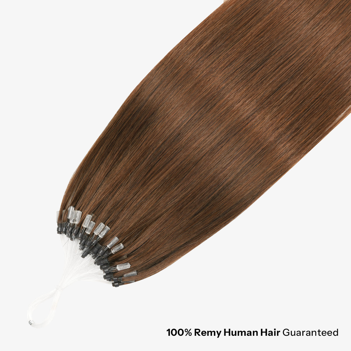 SUNNY HAIR Microlink Hair Extensions Human Hair, 4#-Middle Brown, 12-22 Inch Micro Bead Hair, Provides Natural Fullness  for Women Seeking Elegant Styles