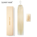 SUNNY HAIR Microlink Hair Extensions Human Hair 613# Blonde 12-22 Inch Micro Bead Hair Provides Natural Fullness for Women Seeking Elegant Styles