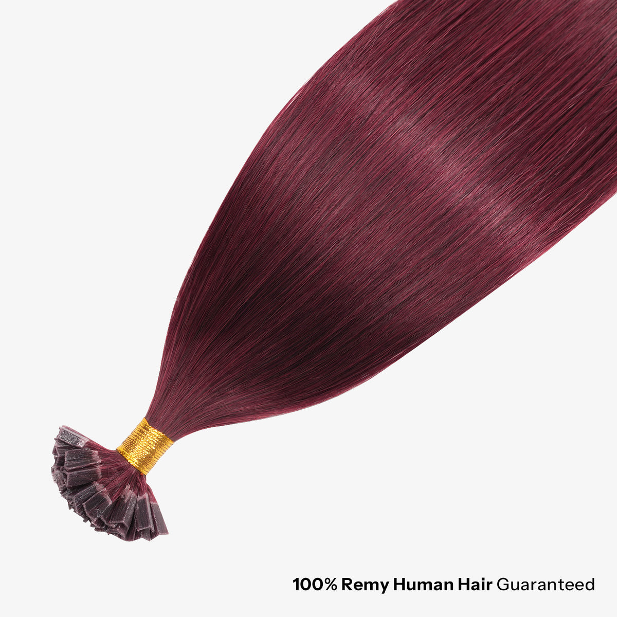 SUNNY HAIR  K Tip Hair Extensions Real Human Hair 99J Wine Red 12-22 Inch 30g-50g 50 strands pre-bonded keratin tips thicker hair long straight styles salon clients