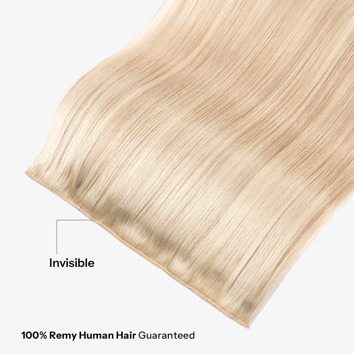 10Inch One Piece Hair Extensions Clip In Human Hair 5 Clips 3/4 Full Head Clip On Remy Hair Extension One-Piece Design Adding Hair Volume Color F18/22#-DirtyBlonde Highlighted BleachBlonde Straight Hairpieces For Thin Hair