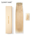 SUNNY HAIR Sew in Hair Extensions Real Human Hair Weft Hair Extensions Human Hair F27/613  Highlighted Light Blonde Highlighted Blonde 12-22inch 100g Weft Bundles Straight Silky Remy Hair