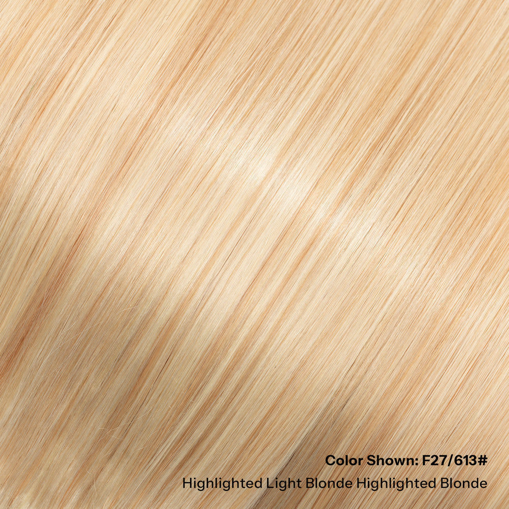 SUNNY HAIR Sew in Hair Extensions Real Human Hair Weft Hair Extensions Human Hair F27/613  Highlighted Light Blonde Highlighted Blonde 12-22inch 100g Weft Bundles Straight Silky Remy Hair