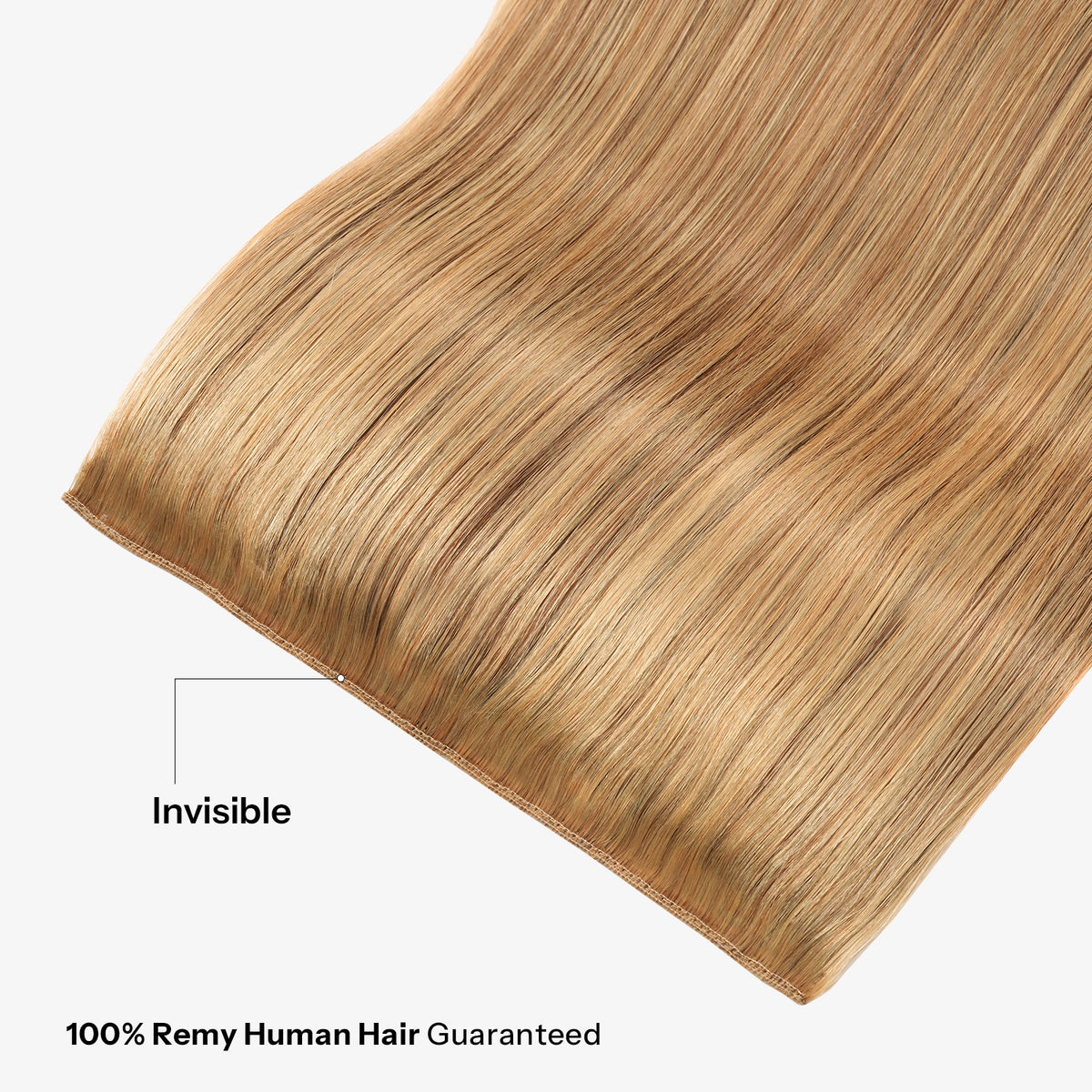 10Inch One Piece Hair Extensions Clip In Human Hair 5 Clips 3/4 Full Head Clip On Remy Hair Extension One-Piece Design Adding Hair Volume Color #F4/27 Middle Brown And Blonde Straight Hairpieces For Thin Hair