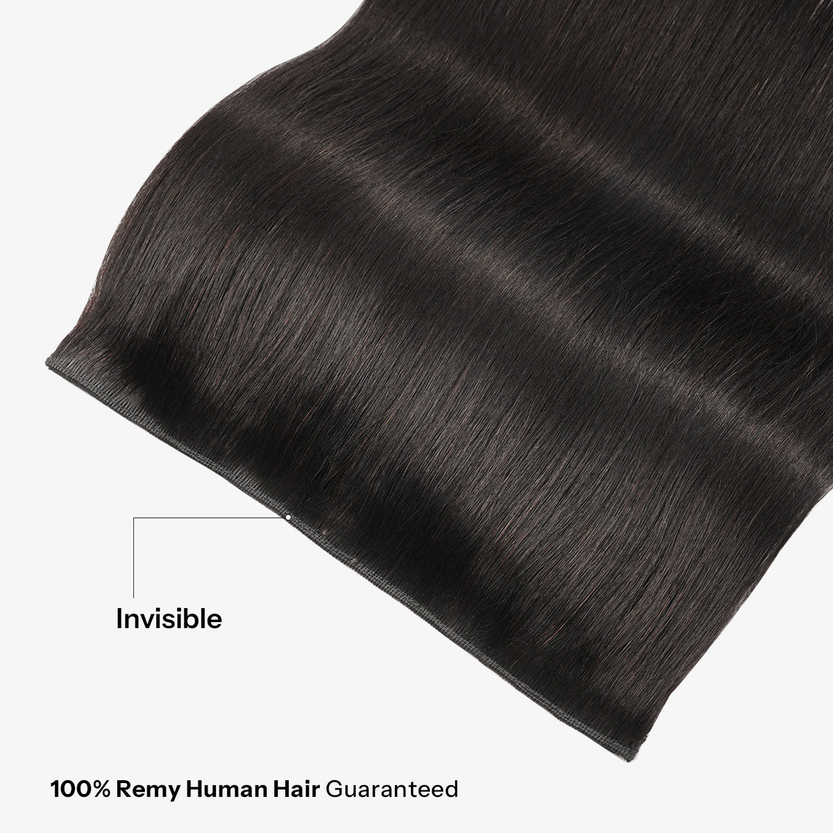 10 Inch One Piece Clip In Human Hair Extensions 5 Clips 3/4 Full Head Clip On Remy Straight Hairpieces, 14-18Inch NC#-Natural Black Real Human Hair Adding Volume For Thin Hair
