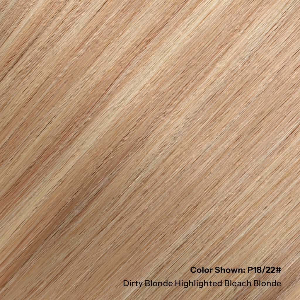SUNNY HAIR Microlink Hair Extensions Human Hair P18/22# Dirty Blonde Highlighted Bleach Blonde  12-22 Inch Micro Bead Hair Provides Natural Fullness for Women Seeking Elegant Styles