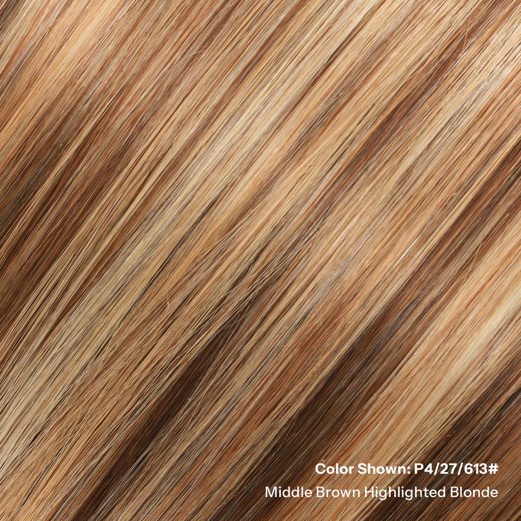 SUNNY HAIR Microlink Hair Extensions Human Hair P4/27/613# Middle Brown Highlighted Blonde  12-22 Inch Micro Bead Hair Provides Natural Fullness for Women Seeking Elegant Styles