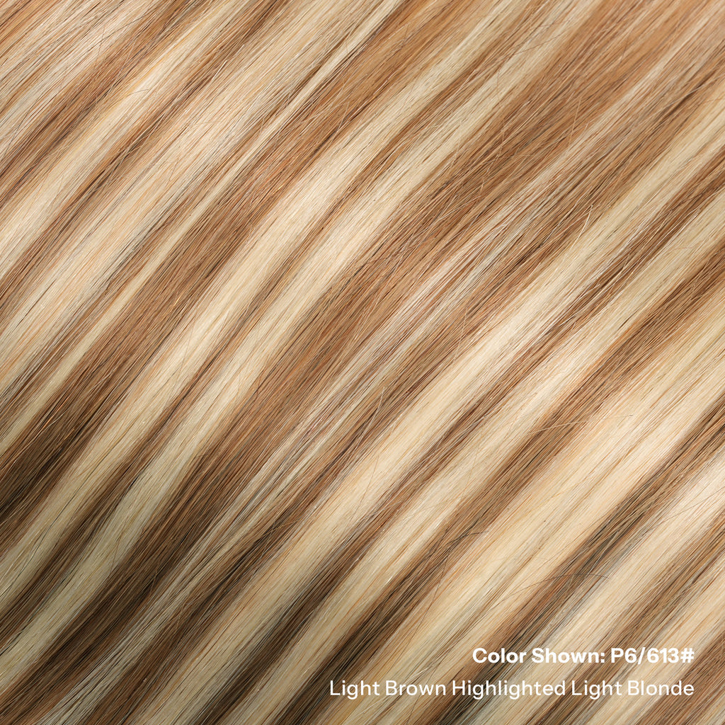 SUNNY HAIR  Tape in Hair Extensions Human Hair, P6/613# LightBrown Highlighted Light Blonde, 20inch 50g 20pcs, Skin Weft Seamless Invisible, Silky Straight with Thick Ends, Remy Human Hair