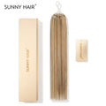 SUNNY HAIR Microlink Hair Extensions Human Hair P6/613# Light Brown Highlighted Light Blonde  12-22 Inch Micro Bead Hair Provides Natural Fullness for Women Seeking Elegant Styles
