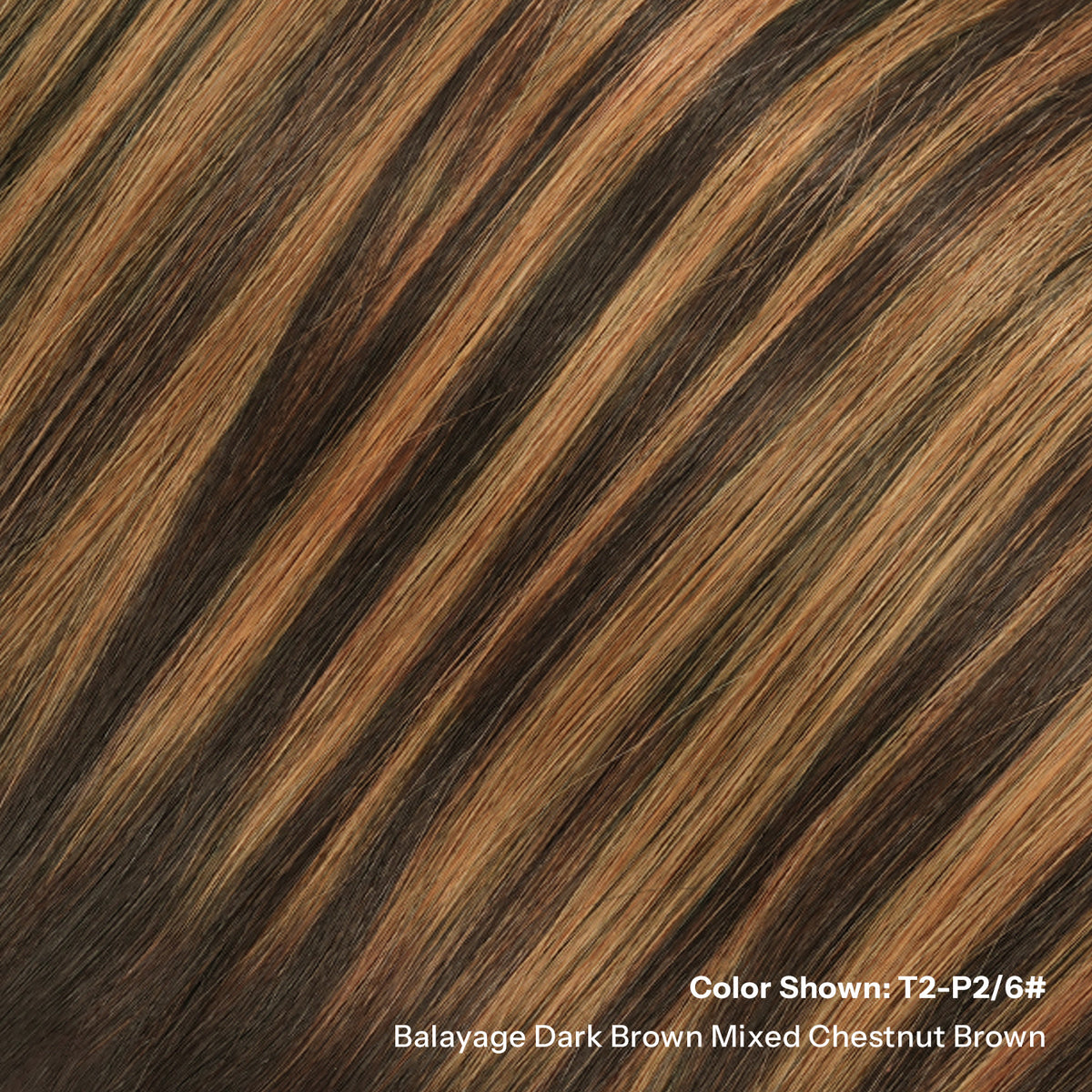 SUNNY HAIR  K Tip Hair Extensions Real Human Hair T2-P2/6# Balayage Dark Brown Mixed Chestnut Brown 12-22 Inch 30g-50g 50 strands pre-bonded keratin tips thicker hair long straight styles salon clients