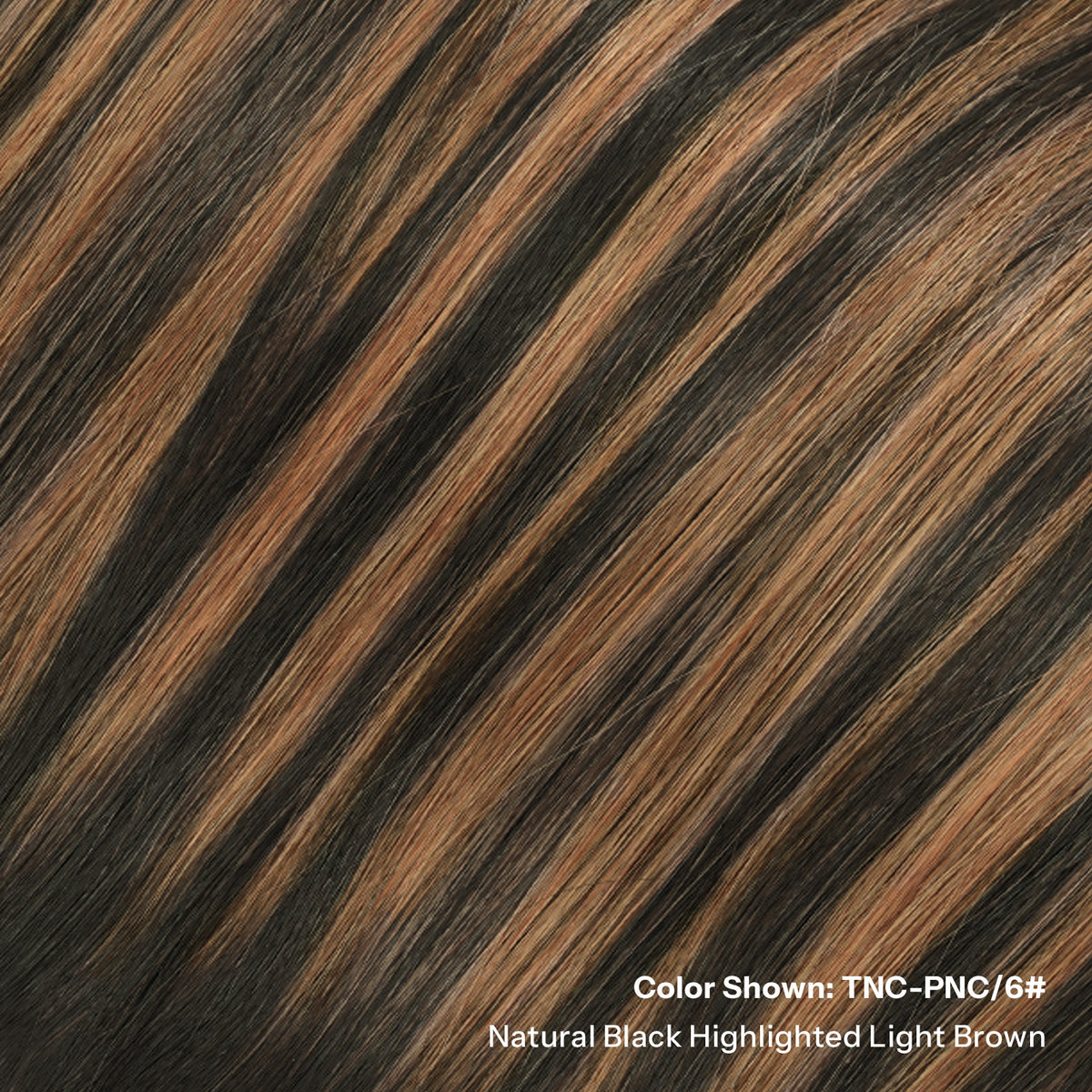 SUNNY HAIR  Tape in Hair Extensions Human Hair, TNC-PNC/6#Natural Black Highlighted Light Brown  ,  50g 20pcs, Skin Weft Seamless Invisible, Silky Straight with Thick Ends, Remy Human Hai
